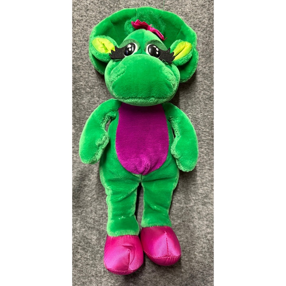 VTG  1992 Barney & Friends 16"Baby Bop Plush Dinosaur